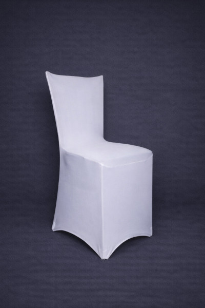 Stuhlhusse weiss glatt