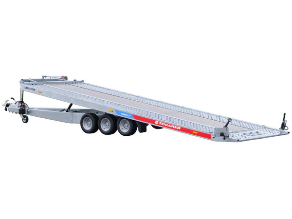 Autotransportanhänger Fahrzeugtransportanhänger 3500kg Kippbar mit Zwischenboden