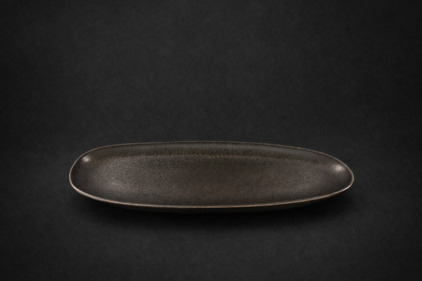 Teller anthrazit - flach
