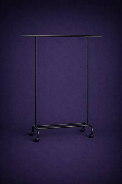 Garderobe Schwarz / Metall