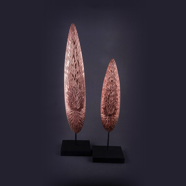 Kupfer - Blatt Duo Holz